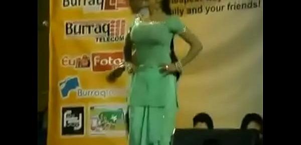  Paki Booby Stage Acctress Saima Khan shaking big boobs on stage